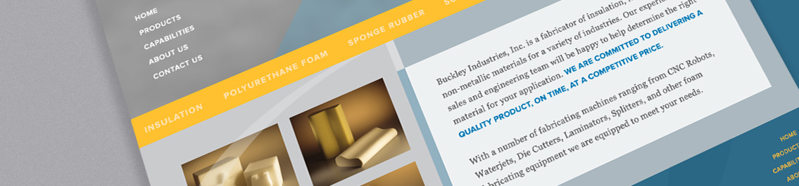 Brochure with information about Buckley Industries.